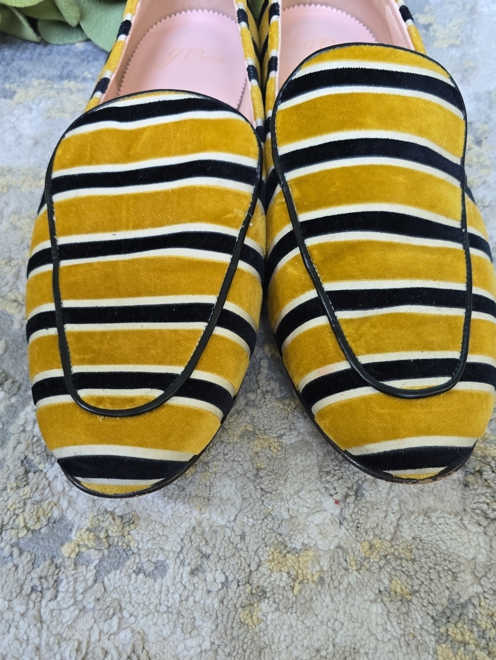 J.Crew Cecile Velvet Smoking Slippers Women's Size 8 - Picture 3 of 15